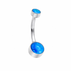 Blue Opal Belly Ring