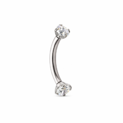 Prong Set Double CZ