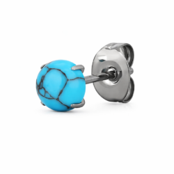 Turquoise Stone Stud Earrings