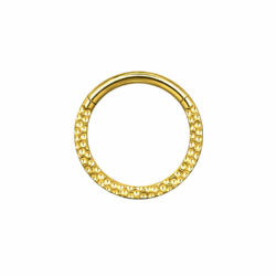 Hammered Clicker Ring